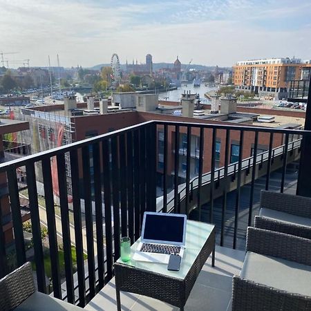 Alpaka Apartments Gdansk -W Cenie Parking, Wifi, Sauna I Silownia - Przepiekny Widok Na Starowke I Motlawe Exteriér fotografie